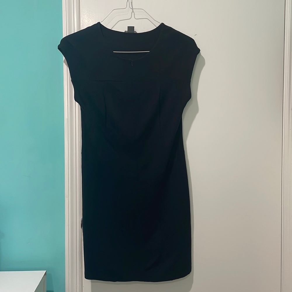 Armani Exchange front zipper dress with cutout on the back